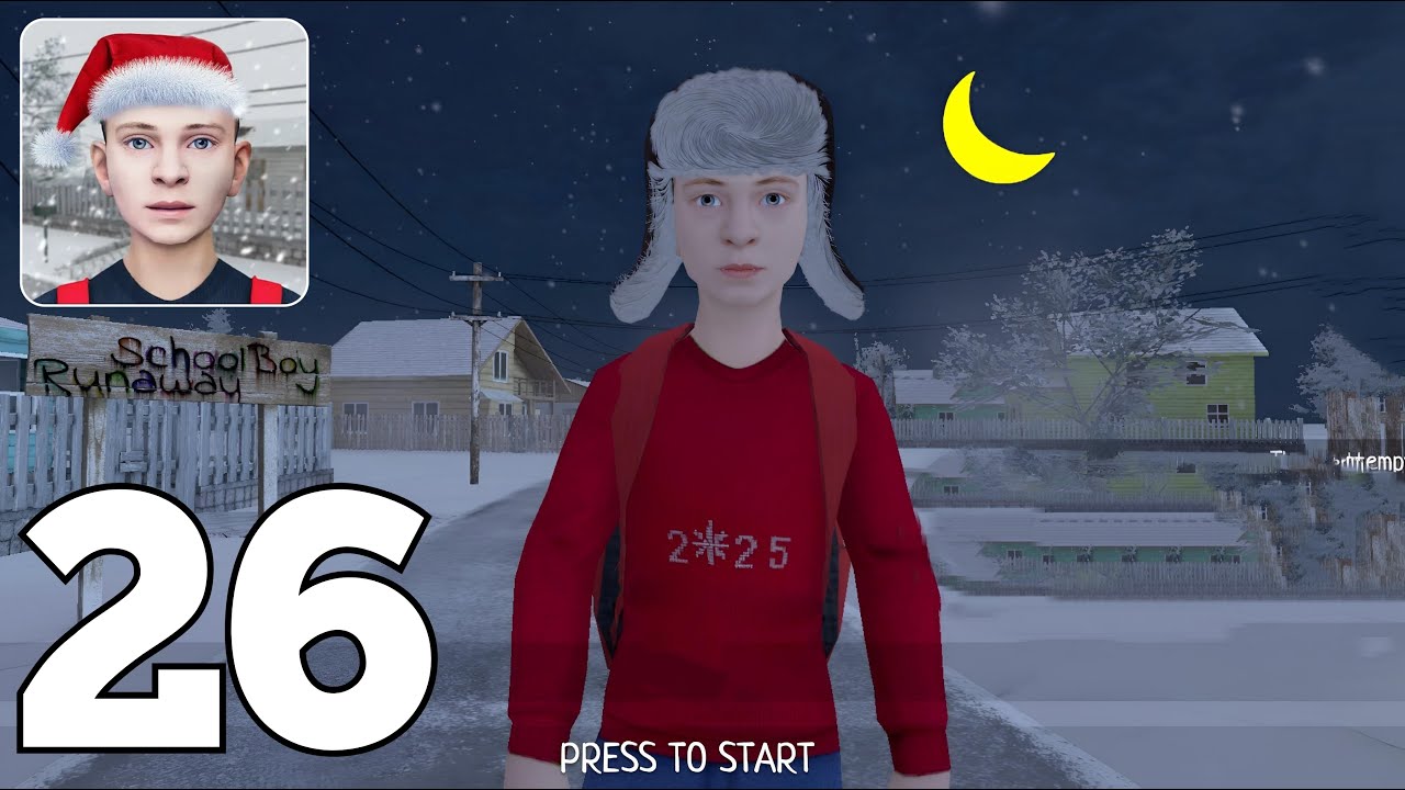 SCHOOLBOY RUNAWAY STEALTH | New Year's update! ☃️🎄 - FULL GAMEPLAY