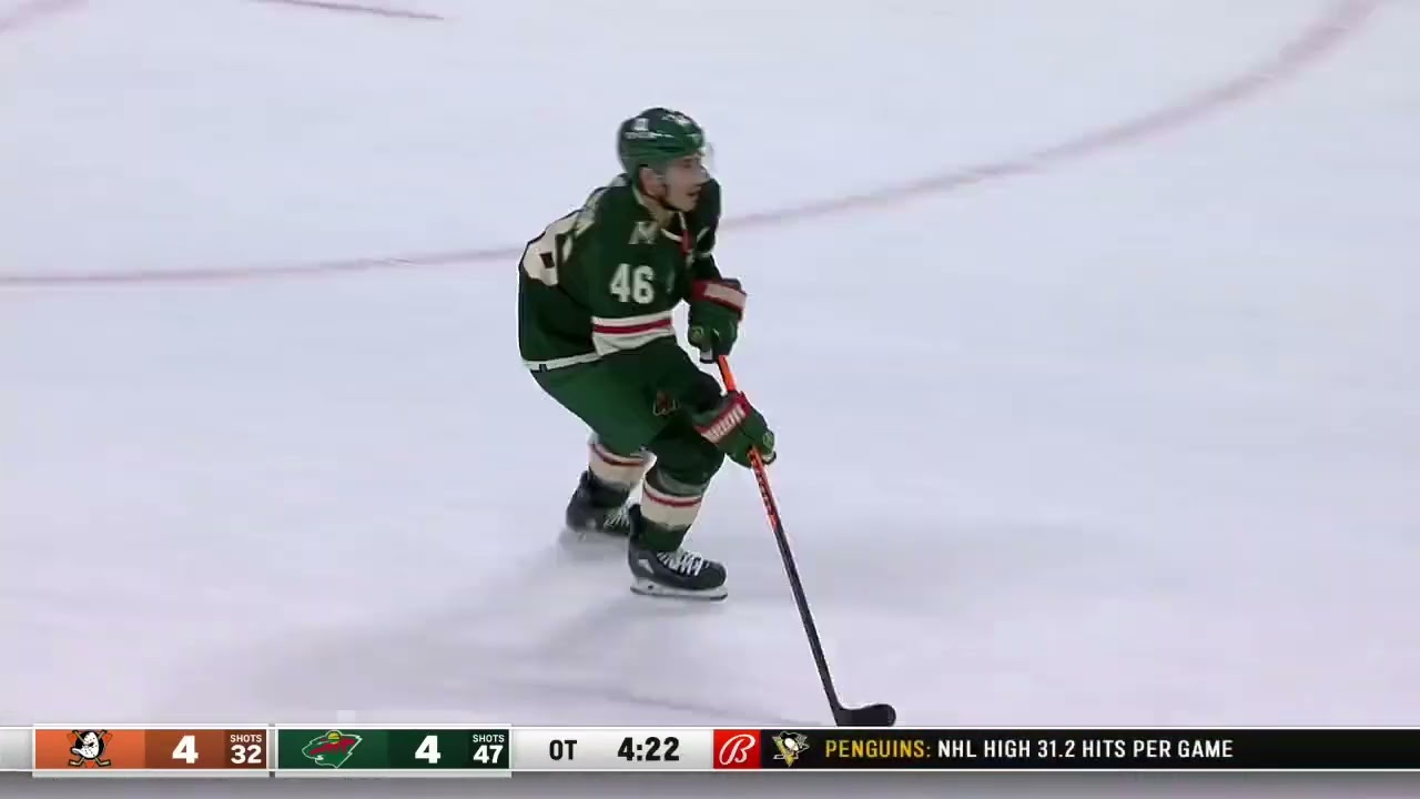 Never give up on a play. 😤 How about this effort in overtime by @mnwild  captain Jared Spurgeon!