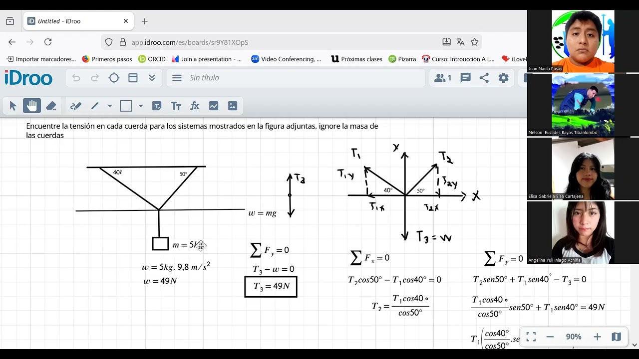 TUTORÍAS: Física (A) Riesgos: Resolución de ejercicios, Estática