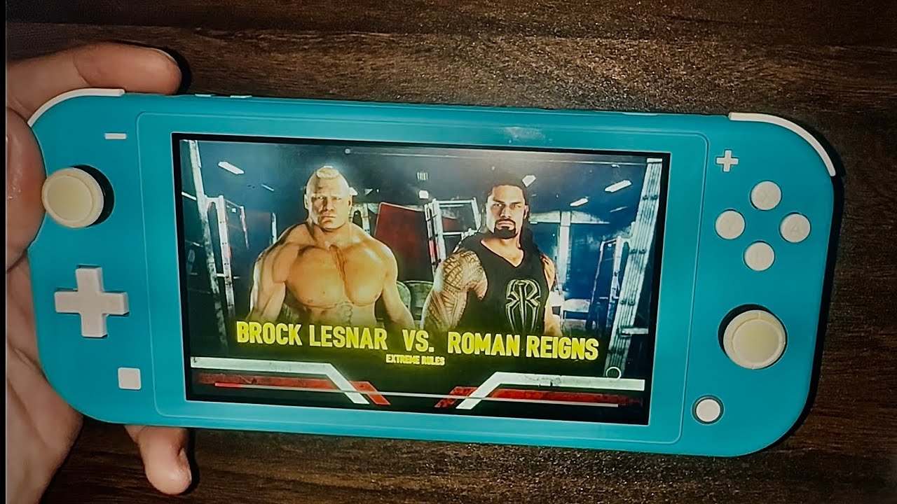 WWE2k18 nintendo ⭕️ switch lite gameplay🟢❌lesnar vs roman🥶!|| #nintendo#roman Roman reigns intrupt