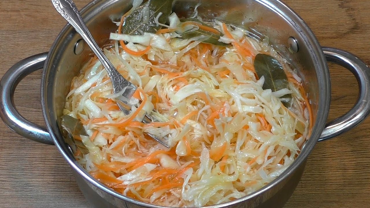Маринованная КАПУСТА просто восторг! Хрустящая, сочная и очень вкусная. Быстрый простой рецепт!