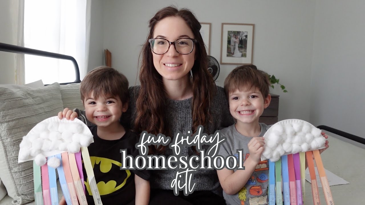 Fun Friday Homeschool DITL (Kindergarten + Pre-K3 + A Baby)