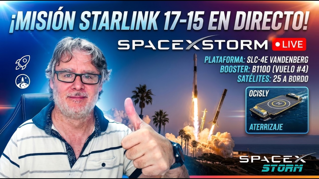 ¡Lanzamiento de la misión Starlink 17-15 de SpaceX! 🚀