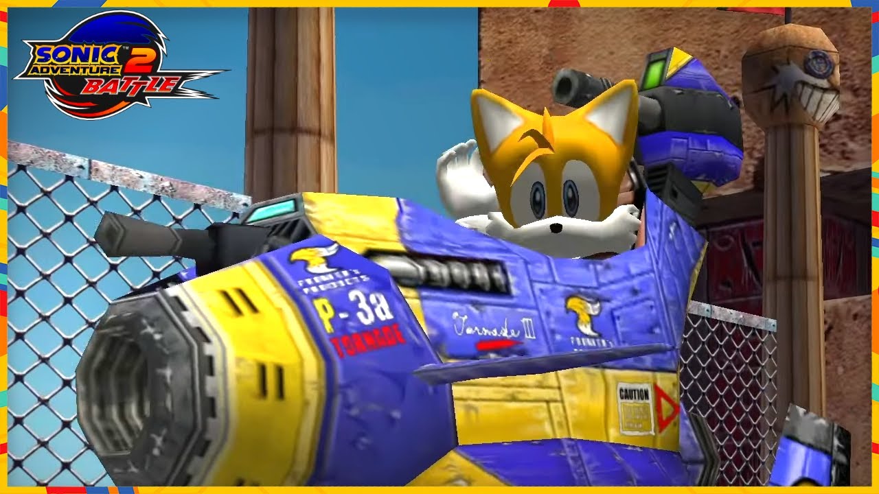 Sonic Adventure 2 Battle - Hidden Base (1st Mission, A-Rank) Tails gameplay