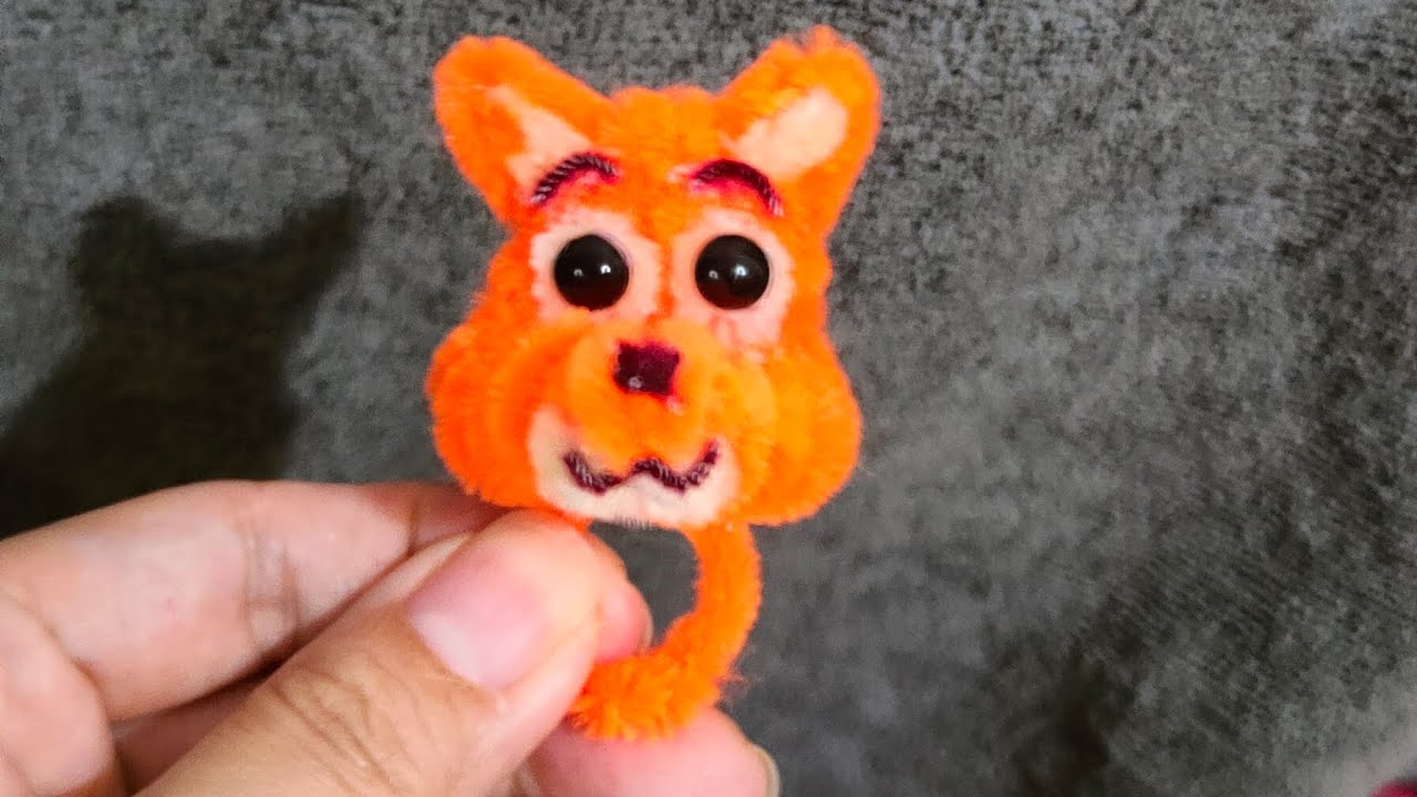 Membuat Cincin Rubah Lucu Menggunakan Pipe Cleaner 