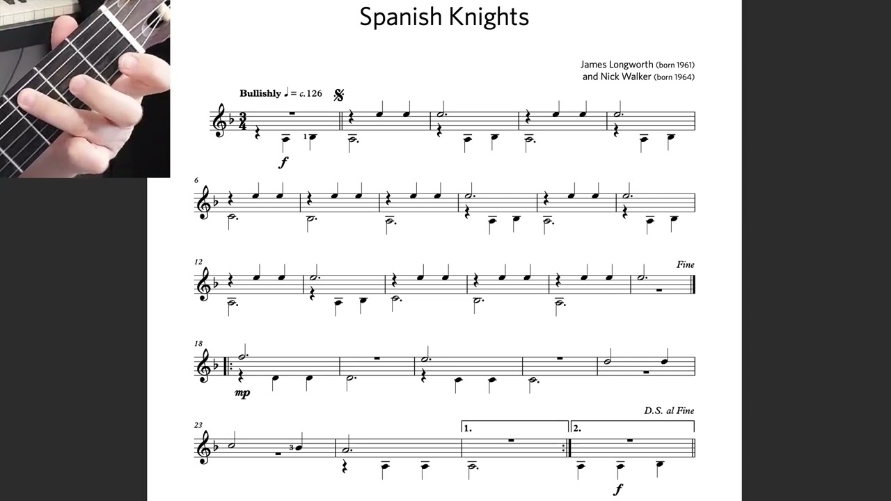 Spanish Knights - Grade 1 - Classical Guitar