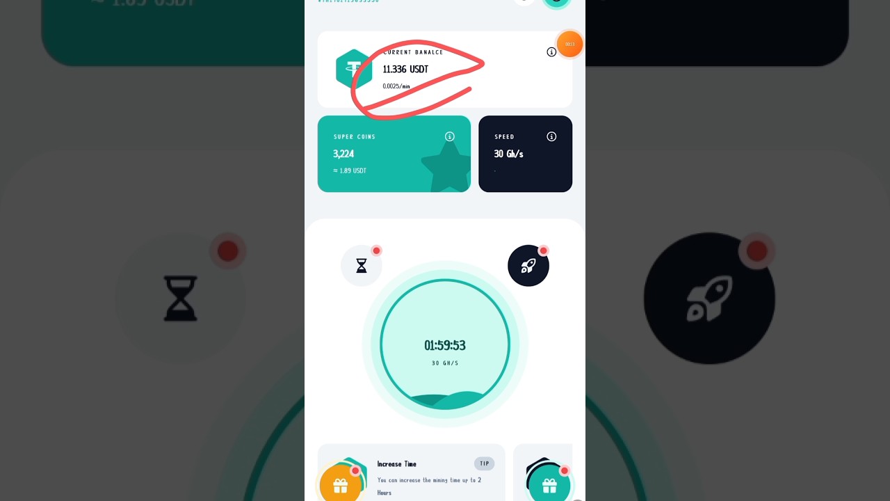 USDT usdt mining Miner usdt mining app 2023 #mining #usdt #shorts