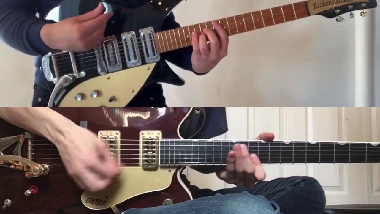 Roll over Beethoven - Rickenbacker 325c58/Gretsch country gentleman isolated guitars