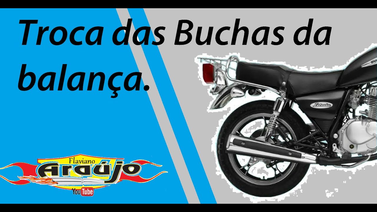 Troca das Buchas da balança Suzuki Intruder 125 - Por Flaviano Araújo