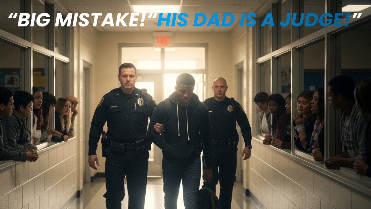 Police Humiliate Black Teen at School — Seconds Later His Dad Arrives… A Federal Judge