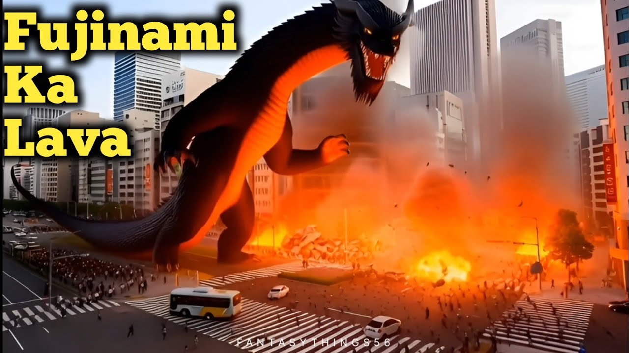 Fujinami Ka Lava: 300 Meter Lava Monster Ne Japan Ko Jala Diya 😱 | Epic AI Fantasy Story
