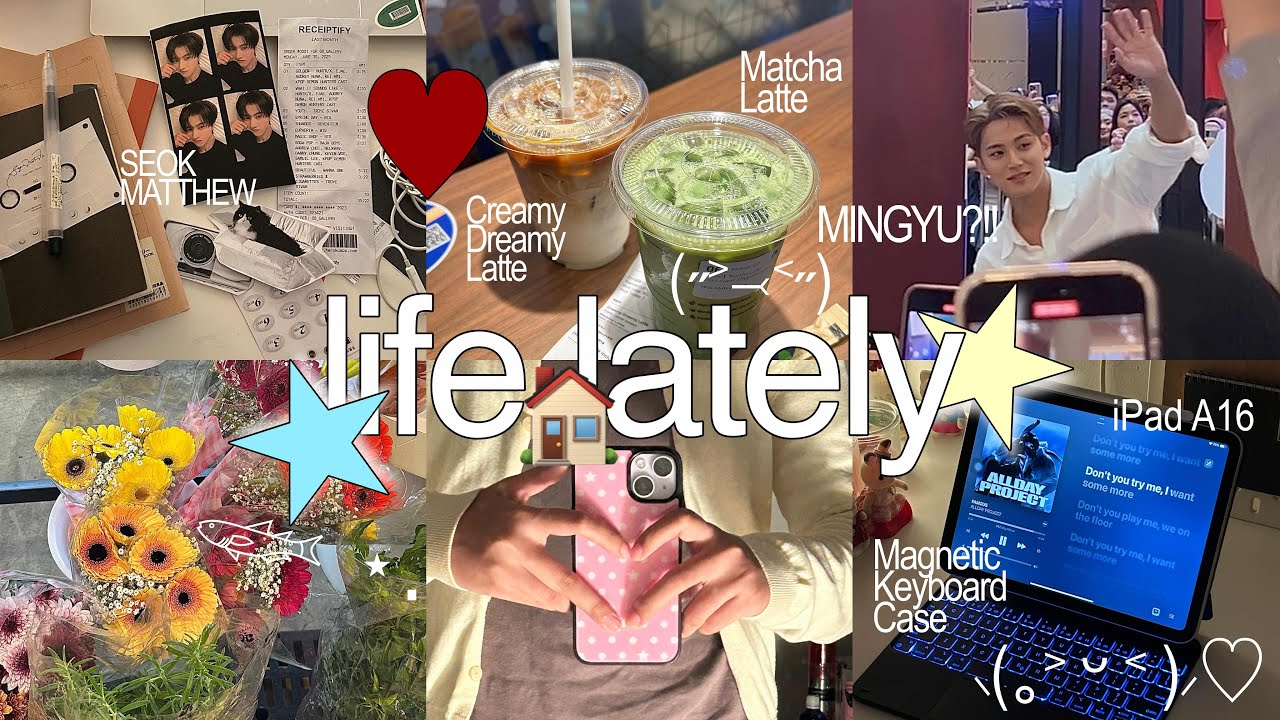 Vlog: homebody diaries, I met MINGYU!!, I tried matcha, journaling, NEW…?!