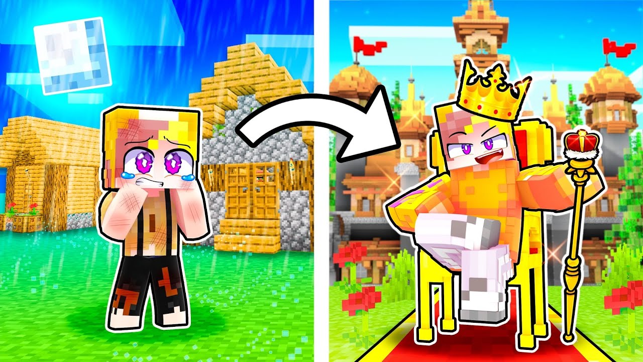 Minecraft ΑΛΛΑ από ΦΤΩΧΟΣ σε ΒΑΣΙΛΙΑΣ!