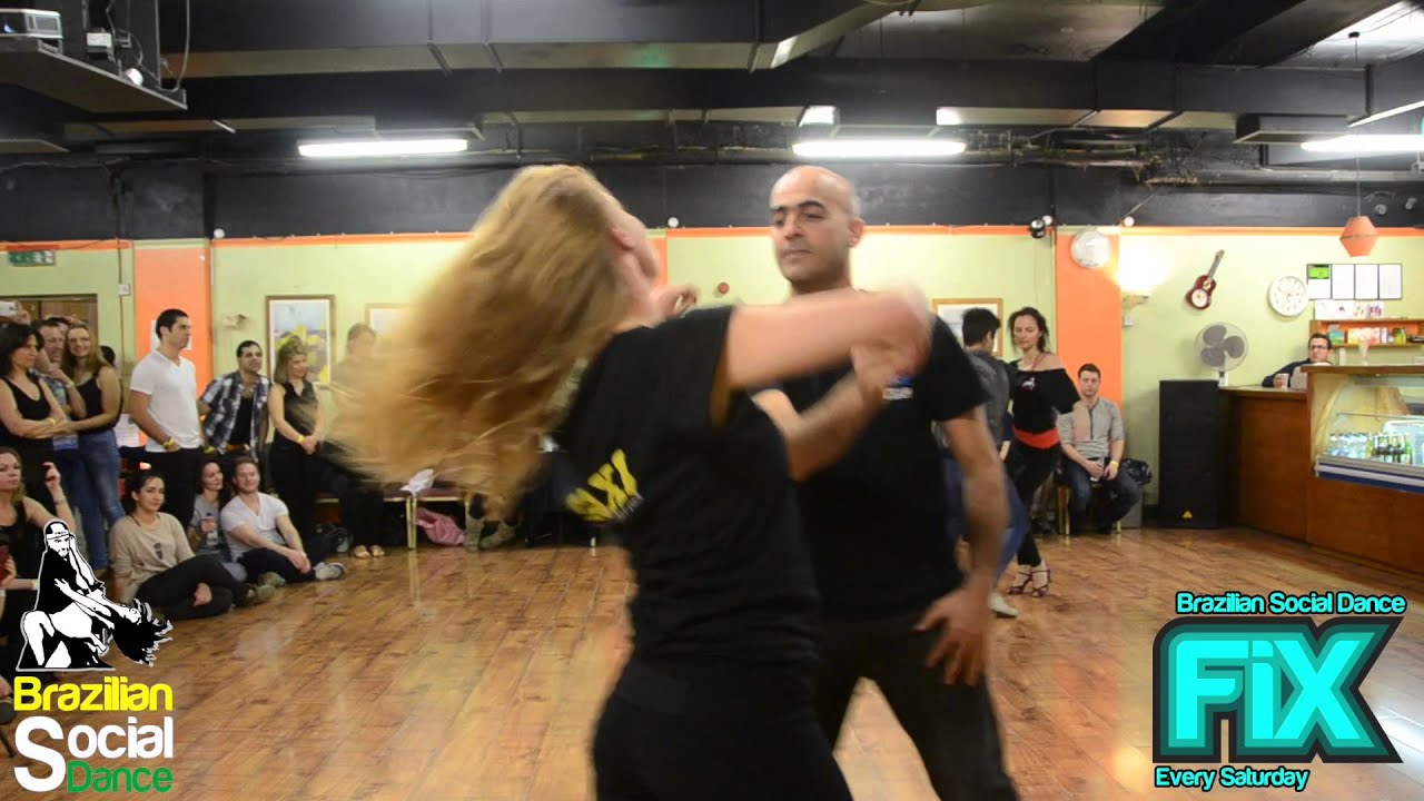 Kleber Saude & Anna De Simoni     Zouk Demo after classes at FIX London