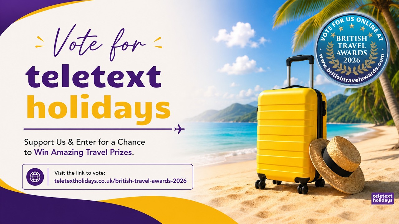 Vote for Teletext Holidays 🏆✈️ | British Travel Awards 2025 | Win Amazing Travel Prizes