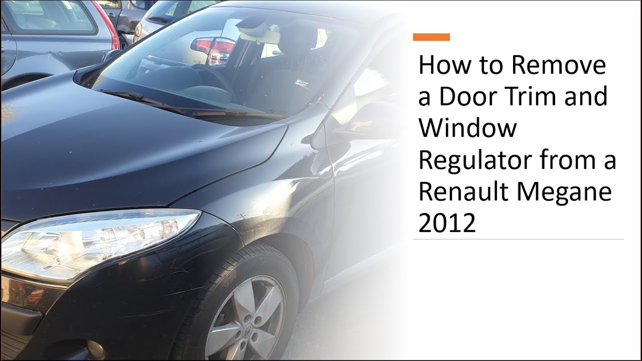 Как снять обшивку двери и стеклоподъемник с Renault Megane 2012