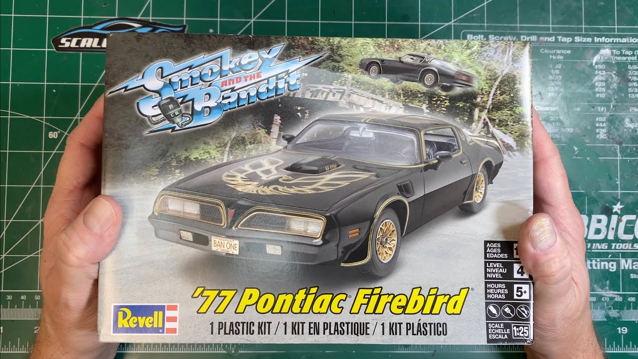 Building the Revell '77 Pontiac Firebird Bandit edition 1/24 scale plastic model car