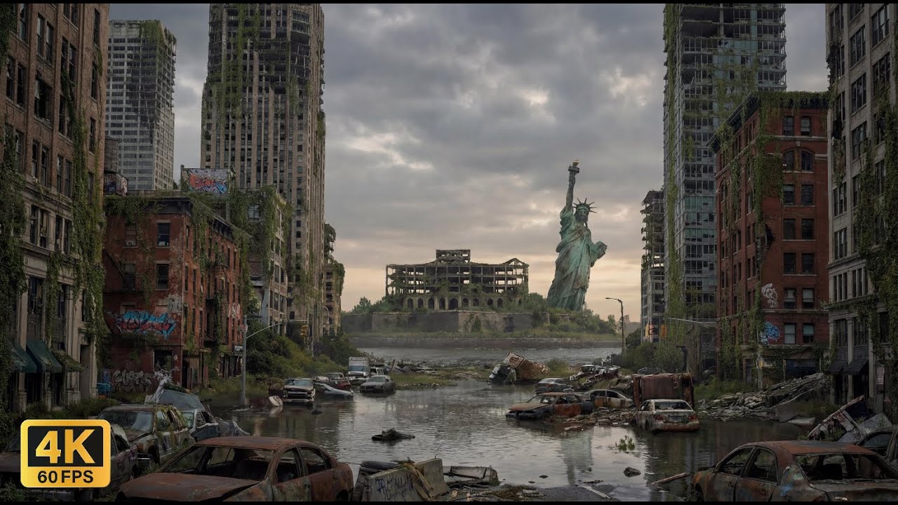 Forgotten New York City Dark Post Apocalyptic Ambient Music & Cinematic Atmospheres 4K