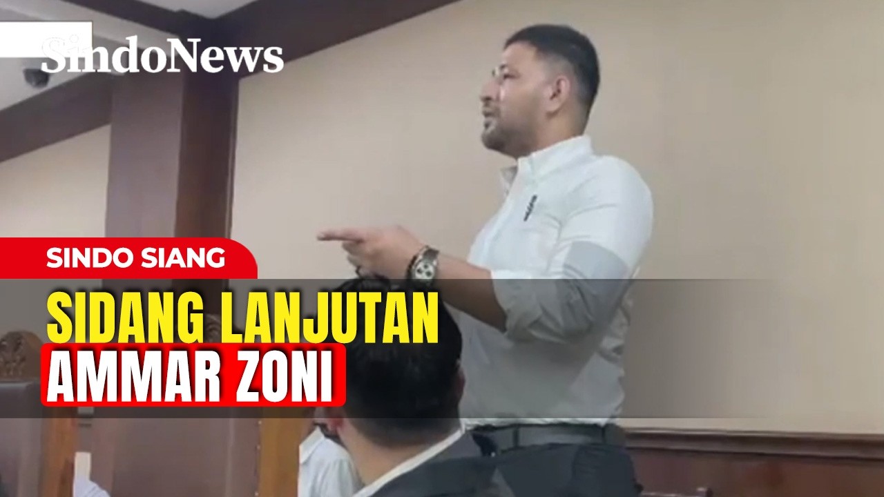 Ammar Zoni Jalani Sidang Lanjutan Kasus Narkoba | Sindo Siang | 19/02