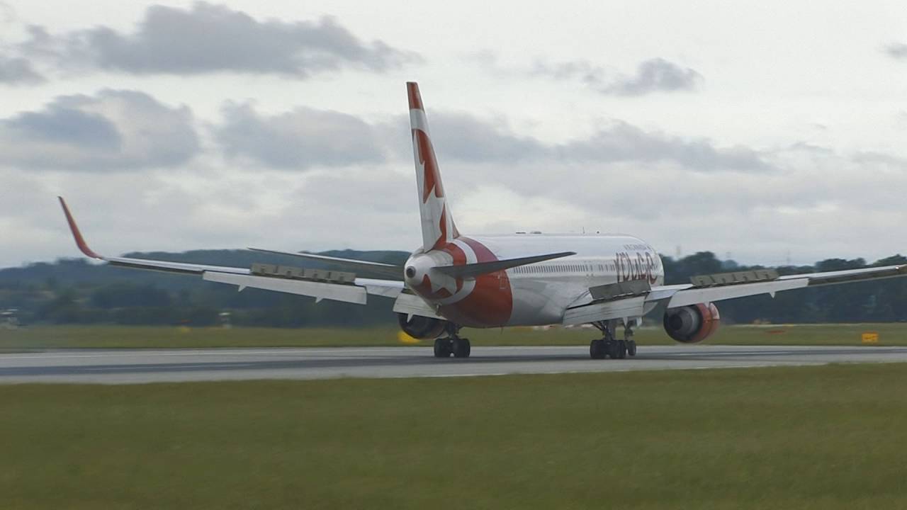 Air Canada Rouge, Boeing 767 in Prague, first Flight (PRG/LKPR)