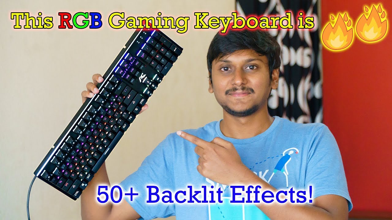 Awesome RGB Mechanical Gaming Keyboard with 50 Backlit Effects!