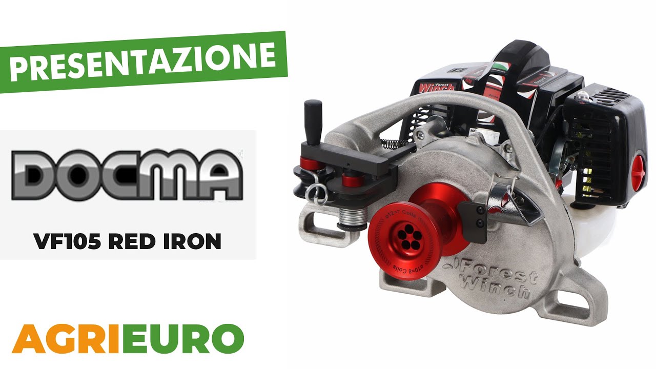 Presentazione del Docma VF105 RED IRON - Verricello forestale motore Solo HP50E-A