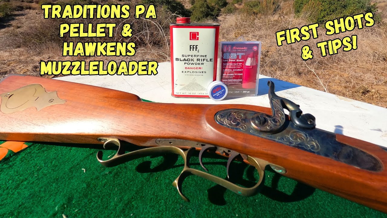 First Time Shooting My Traditions PA Pellet & Hawken Muzzleloaders | Tips for Beginner Shooters
