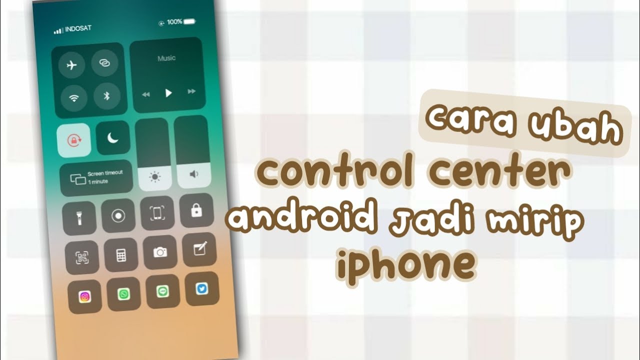 Cara mengubah control center android jadi seperti iphone