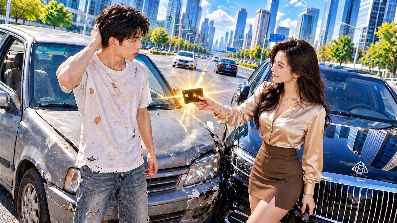 Poor Guy Hits Hot CEO's Car&mdash;She Actually Hires Him as her husband!Fate changed!