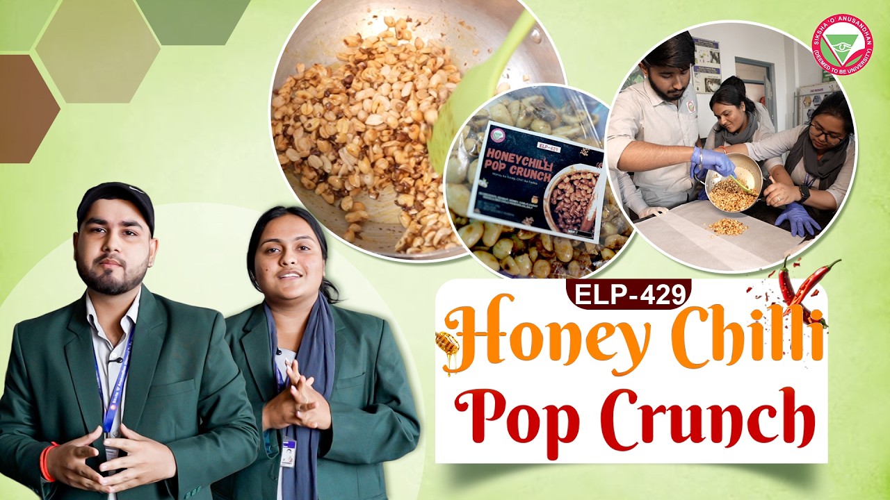 Honey Chilli Pop Crunch | A Tasty Innovation by Institute of Agricultural Sciences Students