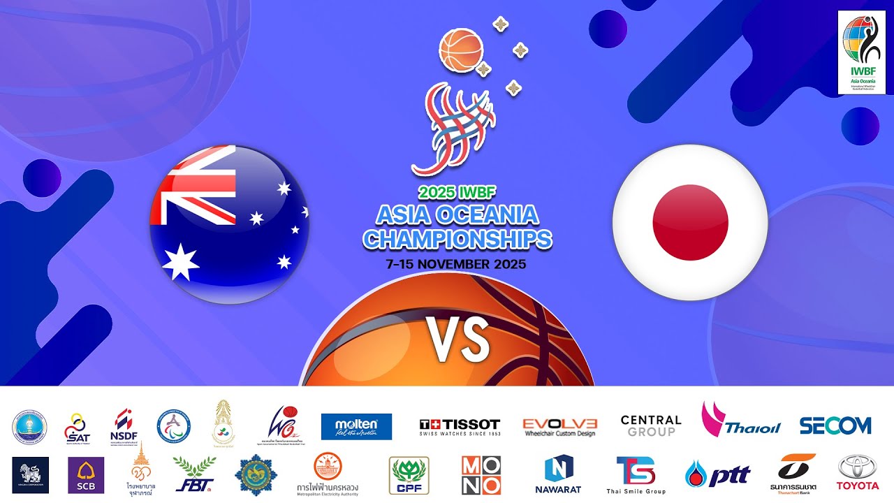 🇦🇺 Australia vs 🇯🇵 Japan | Men&rsquo;s Division 1 | 2025 IWBF Asia Oceania Championships &ndash; Bangkok