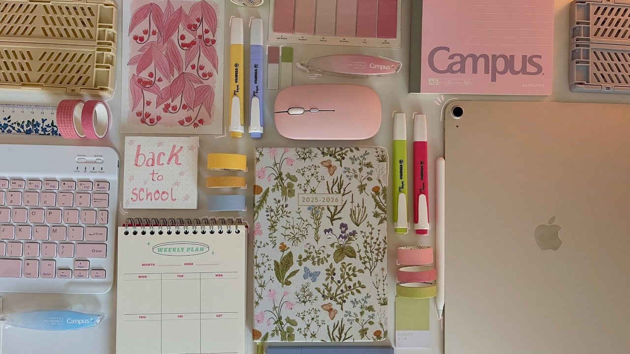 Mes FOURNITURES SCOLAIRES pour la rentrée 2025-2026 (shopping, unboxing, haul…) 💻📚