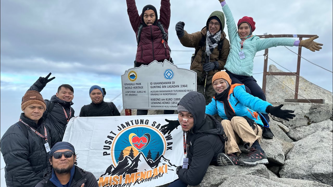 Ekspedisi Mendaki Gunung Kinabalu Team Pusat Jantung Sarawak 2023 Part 1