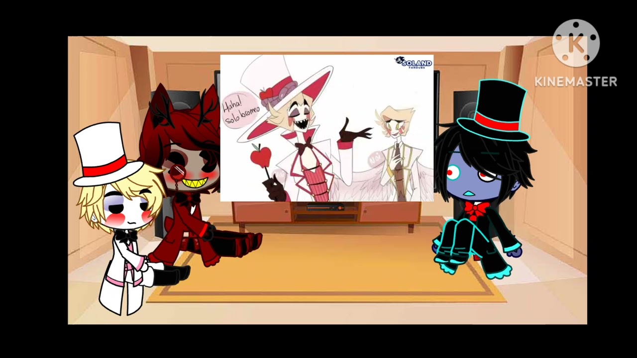 alastor y lucifer + vox reaccionan a sus videos /original/habra parte 4?..../comenten xd