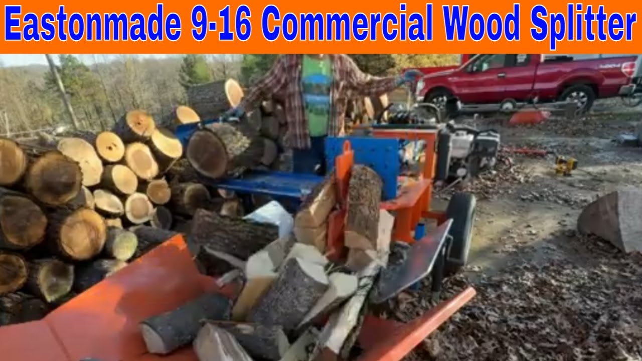 Now This Is Fast Firewood! EastonMade 9-16 Commercial Wood Splitter #363