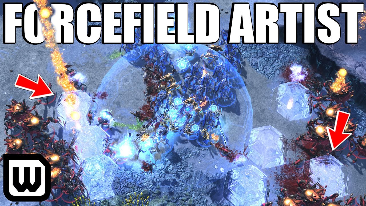 Starcraft 2: PARTING - PROTOSS FORCEFIELD ARTIST! (Parting vs Solar)