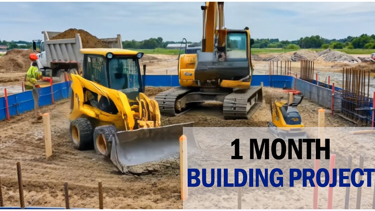 House Construction Completed in 1 Month 🏠⚡ | Fast Build Time-Lapse