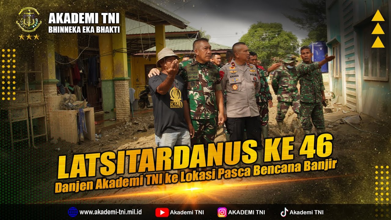 DANJEN AKADEMI TNI KEMBALI TINJAU SEKOLAH TERDAMPAK BENCANA, SIAPKAN SASARAN BHAKTI TARUNA.