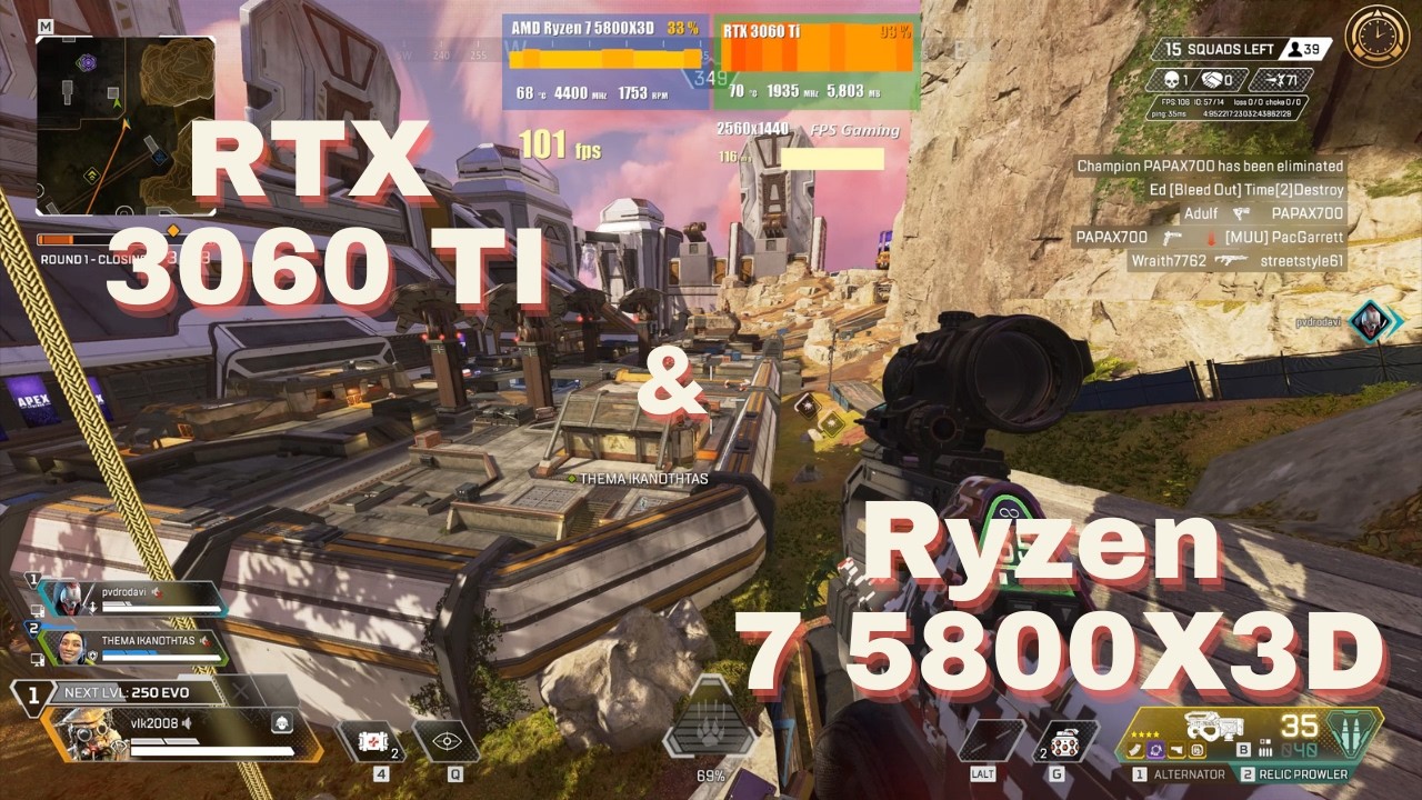 RTX 3060 Ti & R7 5800x3D - 1440p (Max) Apex Legends