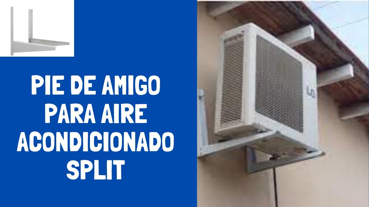 cómo fijar los pie de amigo en la pared para instalar la condensadora o unidad externa?