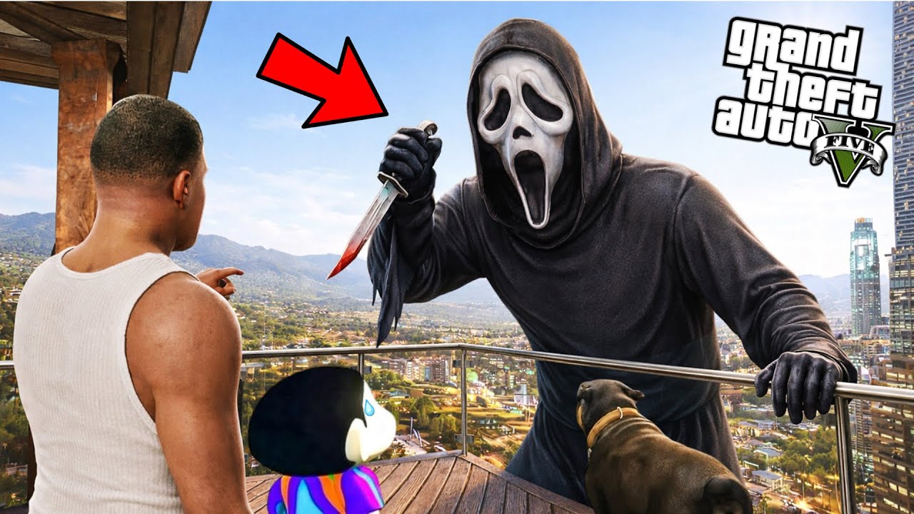 Franklin And Shinchan Finally Meet Ghost Face In GTA 5