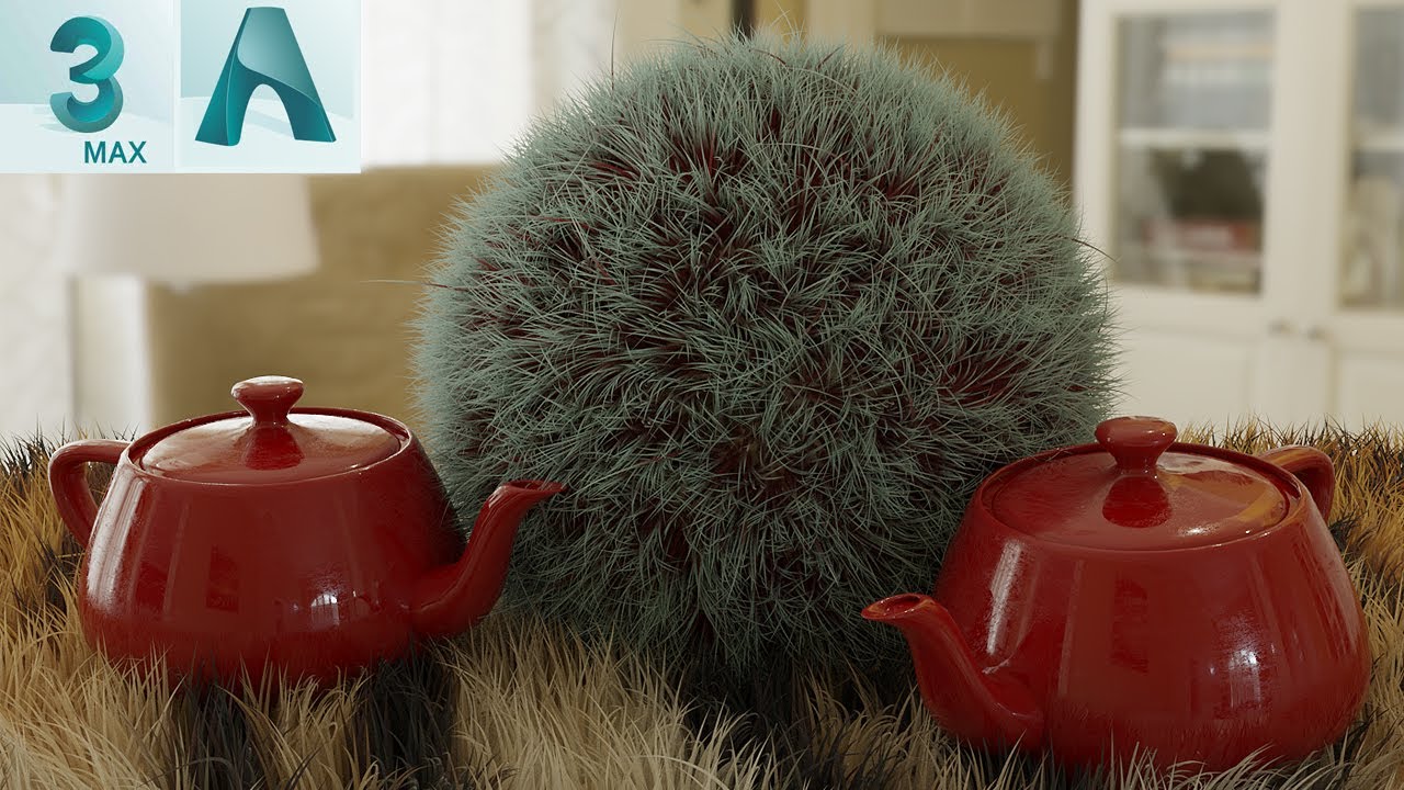 Arnold render Hair and Fur