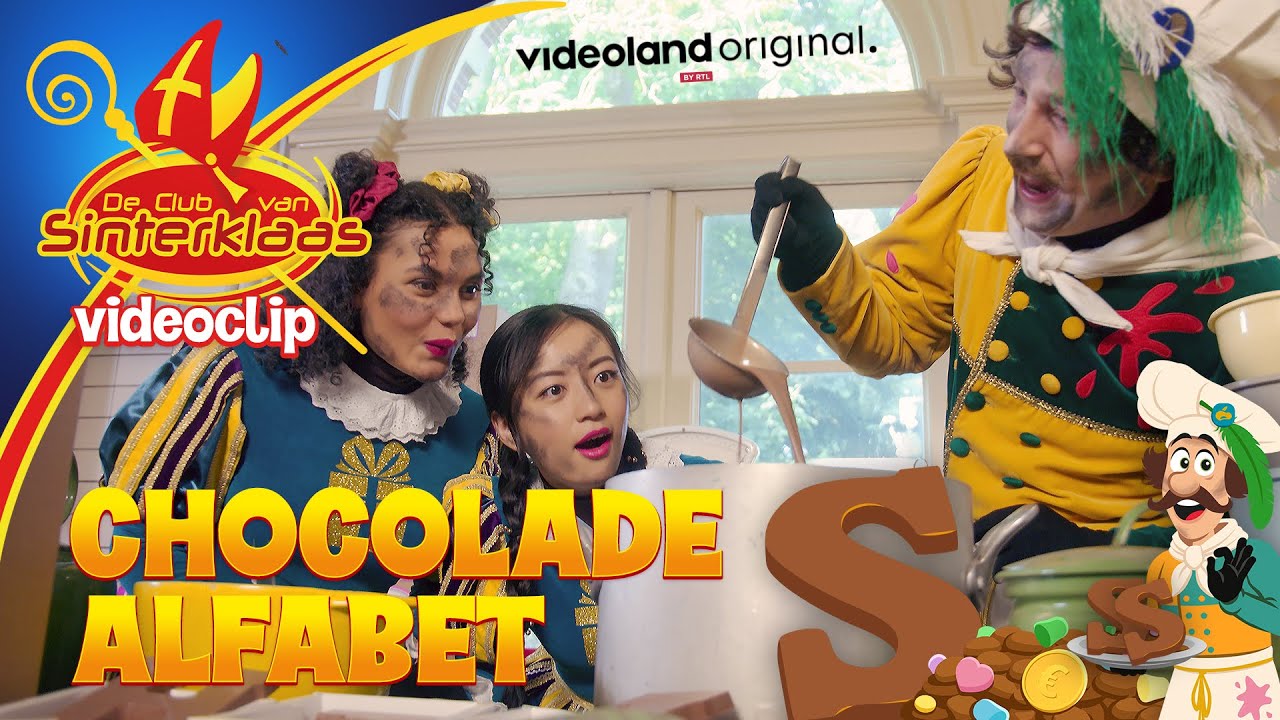 CHOCOLADE ALFABET - BAKPIET (2021) &bull; uit Videoland serie: De Club van Sinterklaas: Het Pietendiploma