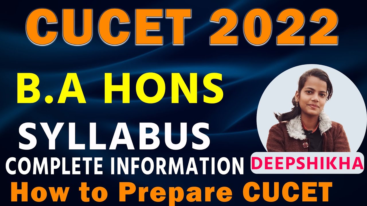 CUCET B.A Syllabus 2022 | How to Prepare for CUCET 2022 |CUCET Syllabus 2022 | CUCET SYLLABUS FOR UG