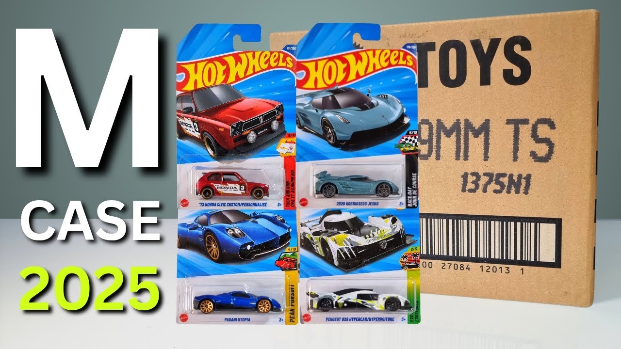 Unboxing Hot Wheels 2025 - M Case! Honda Civic Super Treasure Hunt