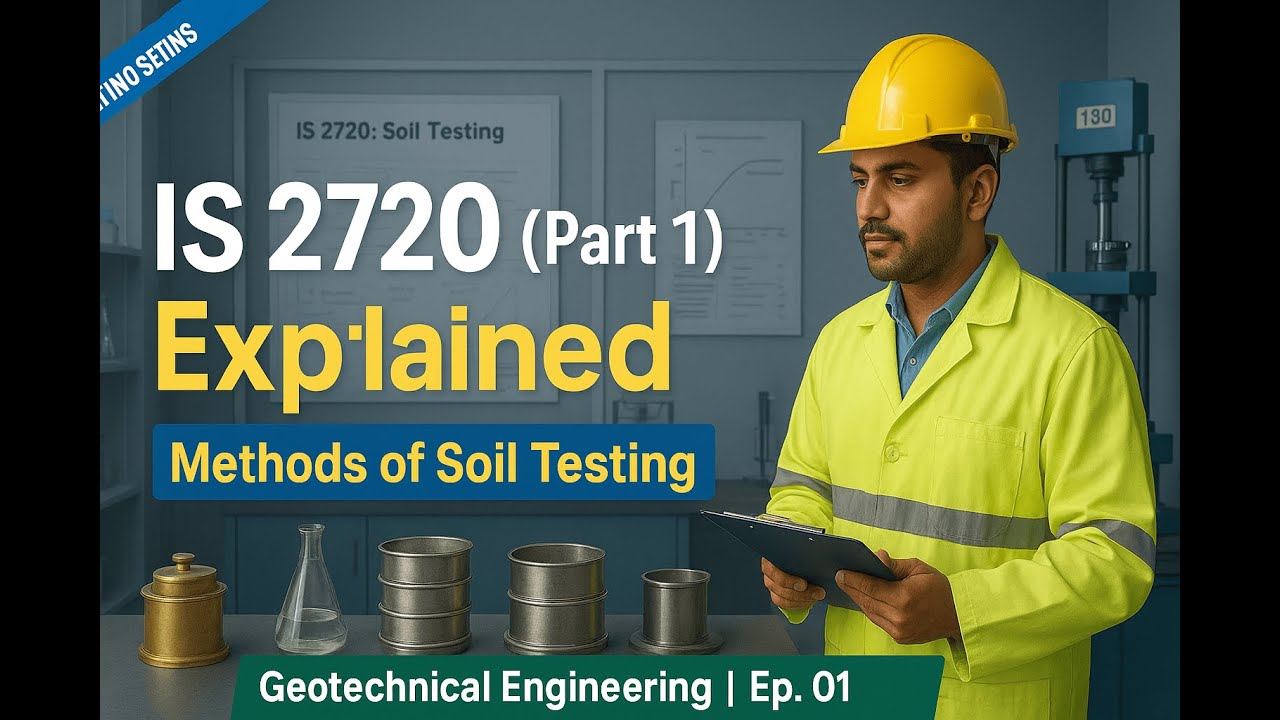 IS 2720 (Part 1) Explained | Methods of Soil Testing | Geotechnical Engineering