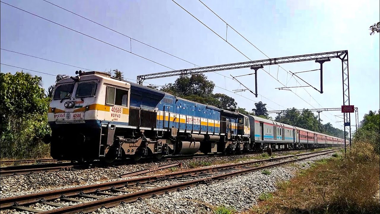 WDP4D locomotive goes @ flat 110 kmph | Indian Railways