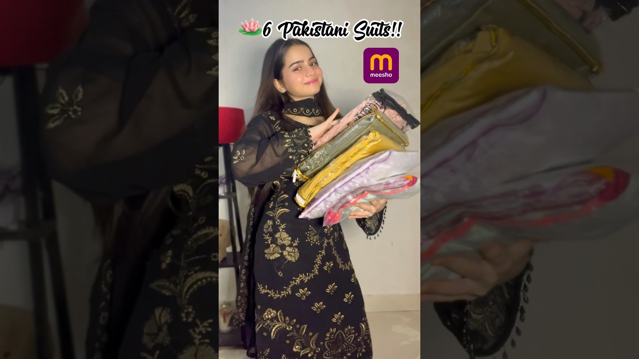 Latest Pakistani Collection 2025 | meesho pakistani suit haul #meeshohaul #pakistanisuits #shorts
