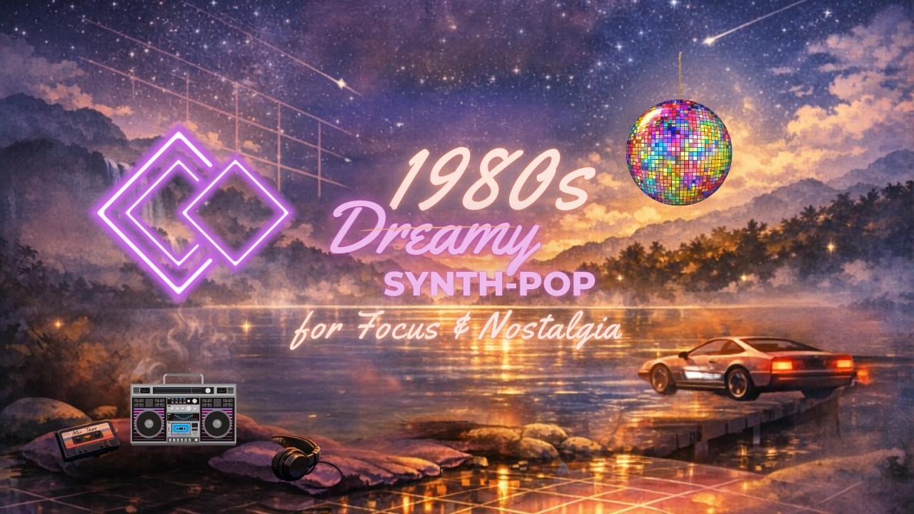 Dreamy Synth-Pop for Focus & Nostalgia | StudyGoblin1989 | Over The Moon With You