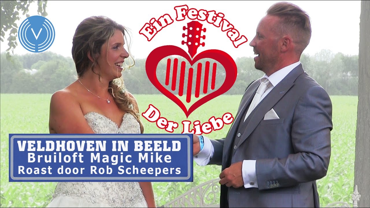 Bruiloft Magic Mike, roast door Rob Scheepers